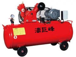 双段中压气冷式, 皮带式空压机